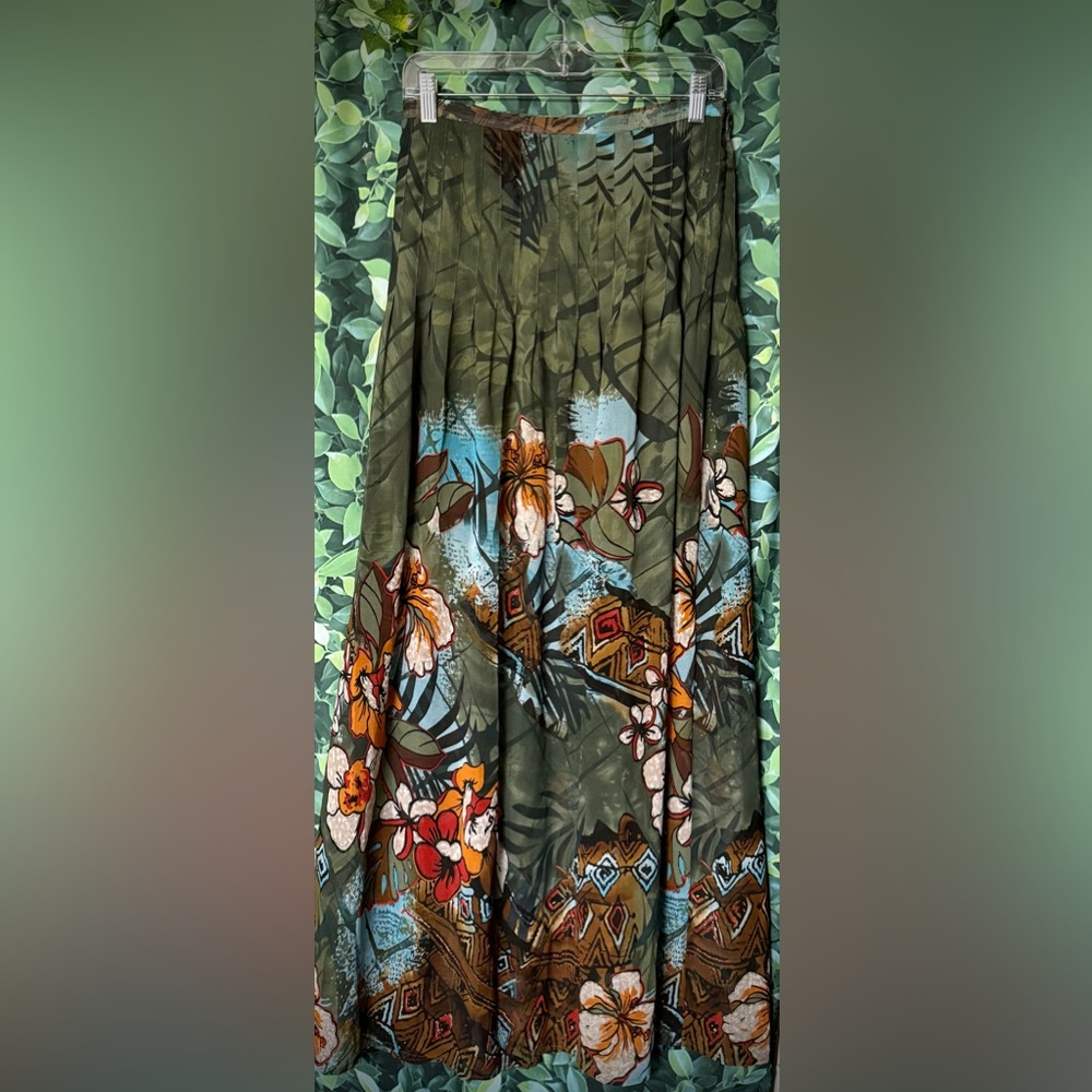 Floral maxi skirt